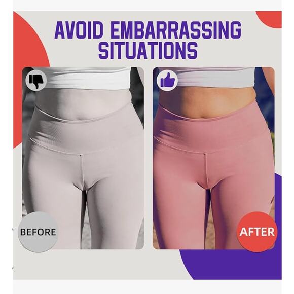 5 Pack Glue-Free Reusable Camel Toe Concealer Pads – 100% Food Grade Silicone - Picture 2 of 8